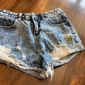 Denim shorts